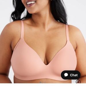 Knix WingWoman contour bra - seashell colored 36A/ size 2